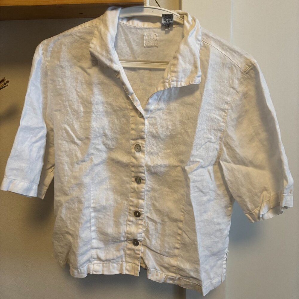 Vintage Linen Button Down